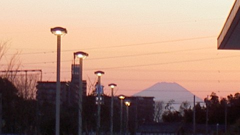 柏キャンパスからの富士山